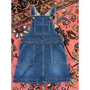 Mini Boden Girls 4-5 Dress Hotchpotch Denim Jean Jumper Overalls